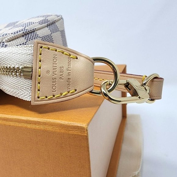 LOUIS VUITTON Pochette Accessoires Damier Azur Pouch Bag Crossbody M41207 NWT - Picture 11 of 12